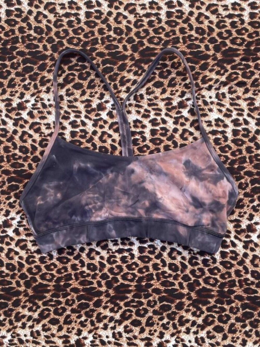 tie dye lulu sports bra